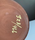 Potteskjuler/ blomsterpotter i rød/ sort spettet glasert keramikk - Graveren Teglverk Stavanger Norge 1950/ 60 tallet thumbnail