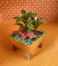 Lundby dukkehus møbel tilbehør 1:18 - Brasilia plantekasse blomsterbord (5604) 1970 tallet thumbnail