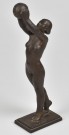 Skulptur statusett i bronse - K. Skinnarland Norge 1946 thumbnail
