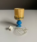 Lundby dukkehus møbler tilbehør 1:18 - Romantica blå bordlampe med skjerm (6169) 1970/ 80 tallet thumbnail