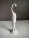 Fugl/ hegre/ trane/ heron håndmalt porselensfigur med gull detaljer (896) - Holohaza Hungary thumbnail