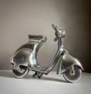 Scooter/ moped - pyntegjenstand dekor i forkrommet metall/ aluminium thumbnail