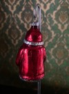 Juletrepynt antikk håndmalt julekule/ ornamenter/ nisse i glass thumbnail