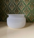 Oase skål/ bolle  i opalin hvitt kunstglass Edla Freij Hadeland Glassverk Norge 1970-tallet thumbnail