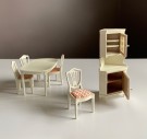 Lundby dukkehus møbler tilbehør 1:18 - Royal matsal hvit spisestue (9406) 1970 tallet thumbnail