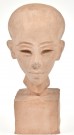  Dame/ kvinne byste/ skulptur i rustikk terrakotta/ keramikk Prinsesse Armana Egypt thumbnail