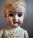 Antikk sovedukke Bisquit porselen H32 cm - Schoenau & Hoffmeister Tyskland 1900 tallet thumbnail