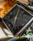 SEIKO 2 Jewels svart mekanisk reiseklokke vekkerklokke ur mykt - Japan 1950/60 tallet thumbnail