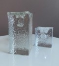 Lysestaker i krystallglass - Randsfjord Glassverk Norge, 1960 tallet thumbnail
