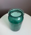 Antikk krukke/ vase i havgrønt glass thumbnail
