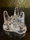 Kosta Igloo lysestake i klart kunstglass - Göran Wärff Kosta Boda Sweden Sverige 1970/ 80 tallet thumbnail
