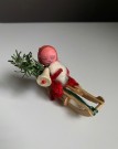 Julepynt piperensernisse julenisse med slede - 1950/ 60 tallet thumbnail