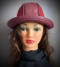 Vintage Bowler hatt i mykt skinn thumbnail