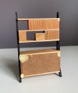 Lerro/ Lundby dukkehus møbler tilbehør 1:18 - reol bokhylle 1950/ 60 tallet thumbnail