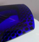 Kobolt blått glass fat - Walther glas, Tyskland thumbnail