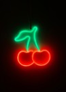 Neon LED lampe - rød/ grønn cherry thumbnail