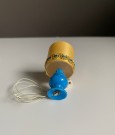 Lundby dukkehus møbler tilbehør 1:18 - Romantica blå bordlampe med skjerm (6169) 1970/ 80 tallet thumbnail