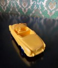 Tomte bil Peugeot 403 gul modellbil vinylplast No. 750/10 Åsmund Lærdal Stavanger Norway Norge 1962-1978 thumbnail