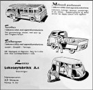 Volkswagen VW Single Cab bus A-20414 mekanisk varevogn i blikk lekebil - LAMO Leketøyfabrikk AS Stavanger Norge 1956 thumbnail
