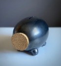 Golddigger stoneware sparegris/ Sparebøsse/ piggy bank i sort metallisk glasert keramikk - Bolia.com thumbnail