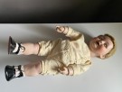 Antikk sovedukke i biscuit porselen 45 cm - FRANZ SCHMIDT & CO Tyskland 1910/ 20 tallet thumbnail