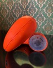 Toot a loop orange Space Age radio R-72 i plast - National Panasonic Japan 1970 tallet thumbnail