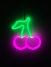 Neon LED lampe  - rosa/ grønn cherry thumbnail