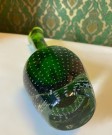 Vase i grønt kunstglass K 747 - Eystein Sandnes Magnor Glassverk K-glass Norge 1950 tallet thumbnail