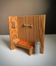 Lundby dukkehus møbler tilbehør 1:18 - Sauna badstu med lampe (8850) 1970 tallet thumbnail