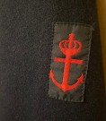 Marine/ mørkeblå losjakke i ullblanding str 48/ M- Uniform K. Stormark Dokka Norge Norsk Sjøforsvar thumbnail