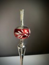 Norsk juletrepynt toppspir i glass - 1950/ 60 tallet  thumbnail