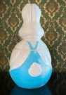 Påskedekor Bunny Rabbit påskehare kanin Cookie jar/ kakeboks i plast - KENLY PLASTICS USA thumbnail