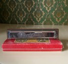 Meisterklang Harmonika antikk munnspill i original eske - Gebr.Ludwig Harmonica Factory Germany Tyskland  thumbnail
