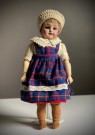 Antikk dukke bisquit porselen H29 cm - Globe baby DEP Germany 1900 tallet thumbnail