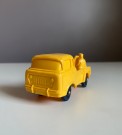 TOMTE bil gul Jeep service vinylplast modellbil nr 17 - Lærdal Stavanger Norway 1960/ 70 tallet thumbnail