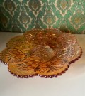 Stort fat/ skål i orange Luster/ Karnevalsglass thumbnail
