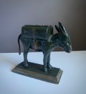 Antikk kitsch mekanisk esel/ donkey sigarett dispenser/ holder i støpejern - Made in Sweden 1930 tallet thumbnail
