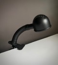 Clip on sort bordlampe - Alda Sverige 1980 tallet thumbnail