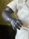 Antikk afro sovedukke med flirteøyne 134 - König & Wernicke Germany Tyskland 1930 tallet thumbnail