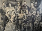 Kong Oscar II, innrammet royalt trykk  - Sverige, 1900 tallet thumbnail