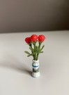 Lundby dukkehus tilbehør - vase med tulipaner (6606) 1970 tallet thumbnail