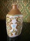 Baca birds vase med abstrakt fuglemotiv 713/3208 - Nils Thorsson Royal Copenhagen Aluminia Denmark 1960 tallet thumbnail