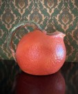 Mugge/ karaffel/ kanne frukt orange appelsin matt glasert steingods 6686 Italy Italia thumbnail