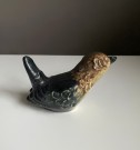 Glasert steingods/ keramikkfigur fugl Fossekall - Kåre Berven Fjeldsaa Stavanger Flint/ Figgjo Norge 1950/ 60 tallet thumbnail