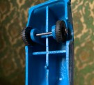 TOMTE bil blå Volvo 145 modellbil vinylplast No. 750/ 27 - Lærdal Stavanger Norway 1970 tallet thumbnail