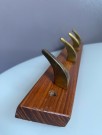 HAFA Combino knaggrekke - teak og messing, 1950/60 tallet thumbnail