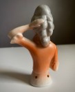 Antikk Half doll Viktoriansk porselens dukkebyste 5023 H9,6 cm - Tyskland 1900 tallet thumbnail