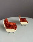 Lundby dukkehusmøbler 1:18 - lenestol 1970/80 tallet thumbnail