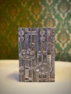 Steel art  vase i rustfritt stål brutalistisk sti/ industriell design - Olav Joa Polaris Norge 1970 tallet thumbnail