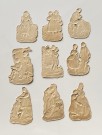 Antikke viktorianske glansbilder miniglans rokokko barokk romantisk motiv 1890-1910  thumbnail